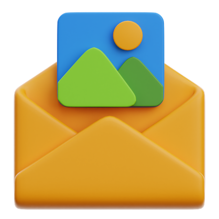 Image E-mail  3D Icon