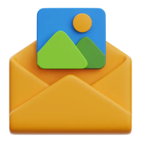 Image E-mail  3D Icon