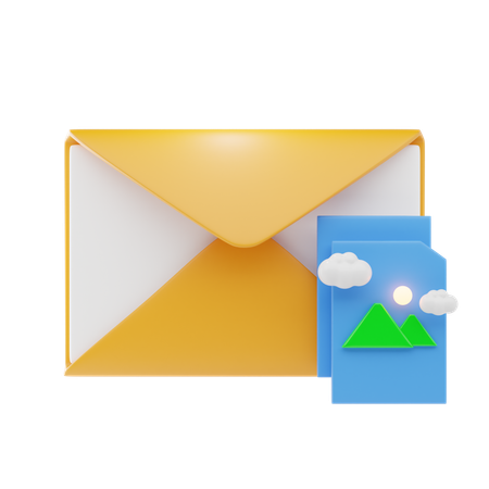 Image E-mail  3D Icon