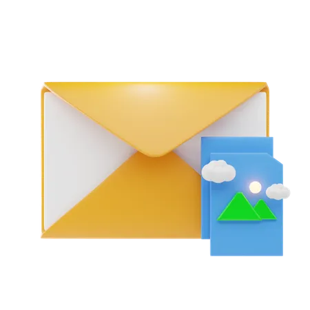 Image E-mail  3D Icon