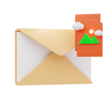 Image E-mail  3D Icon