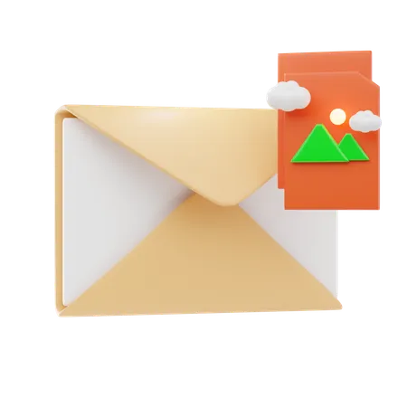 Image E-mail  3D Icon