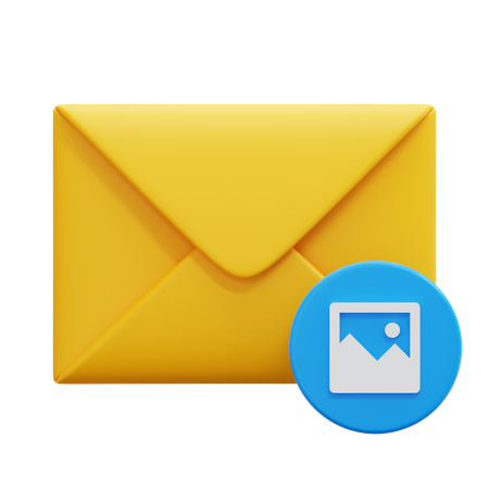 Image E-mail  3D Icon