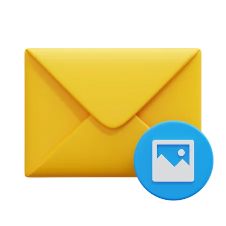 Image E-mail  3D Icon