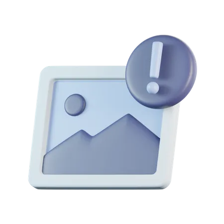 Image Exclamation  3D Icon