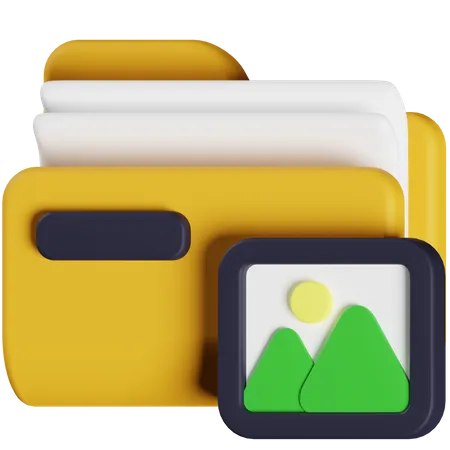 Image Folder  3D Icon