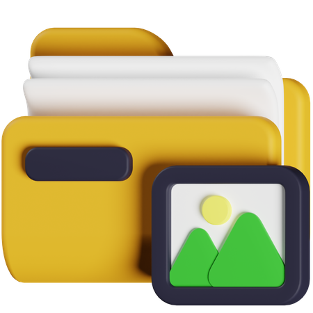 Image Folder  3D Icon