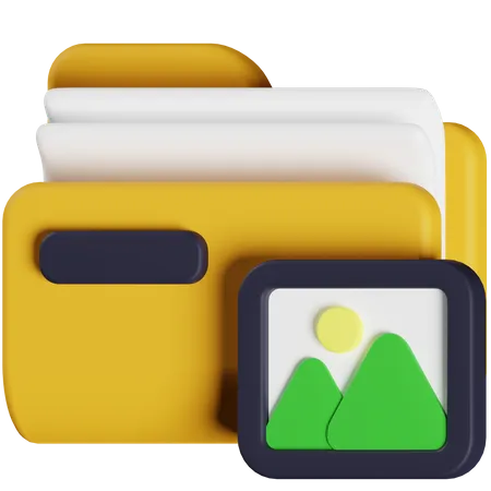Image Folder 3D Icon