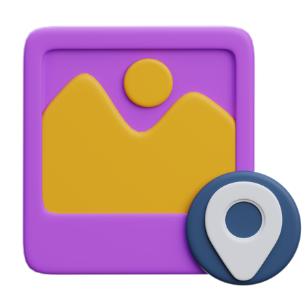 Image Location  3D Icon