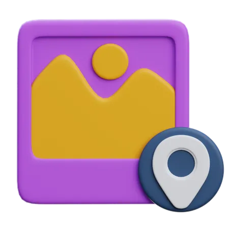 Image Location  3D Icon