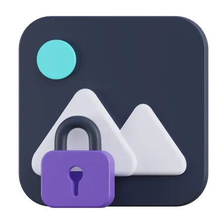 Cyber Security 3 D Illustration 3D Icon