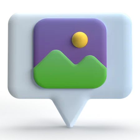 Message illustré  3D Icon