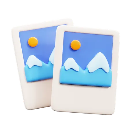 Photo de neige  3D Icon