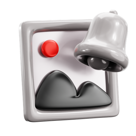 Image Notification  3D Icon