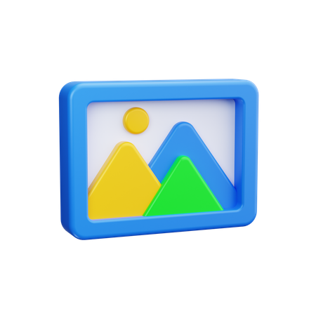 이미지 사진  3D Icon