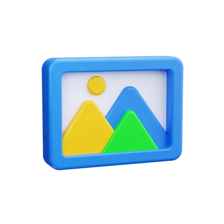 이미지 사진  3D Icon