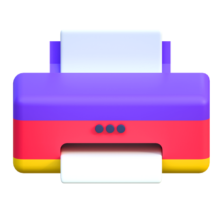 Image Printer  3D Icon