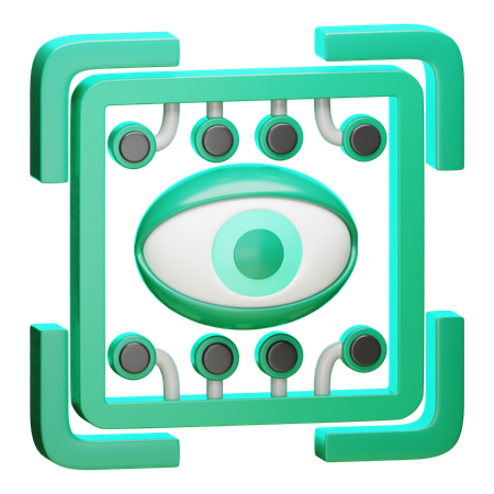Image Recognition  3D Icon