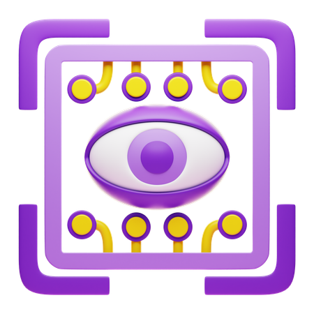 Image Recognition  3D Icon