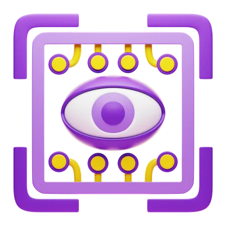 Image Recognition  3D Icon