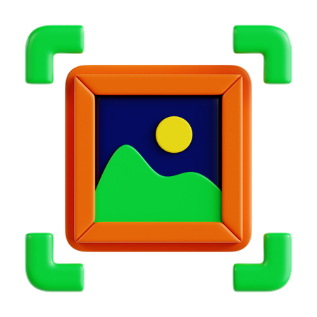 Image Recognition  3D Icon