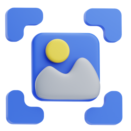 Image Recognition  3D Icon