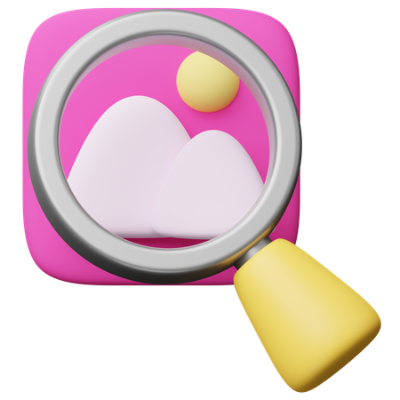 Image Search  3D Icon