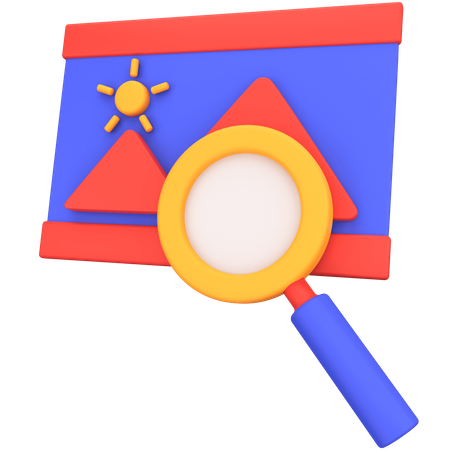 Image Search  3D Icon