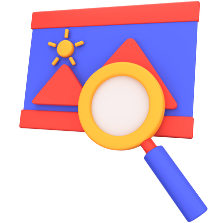 Image Search 3D Icon