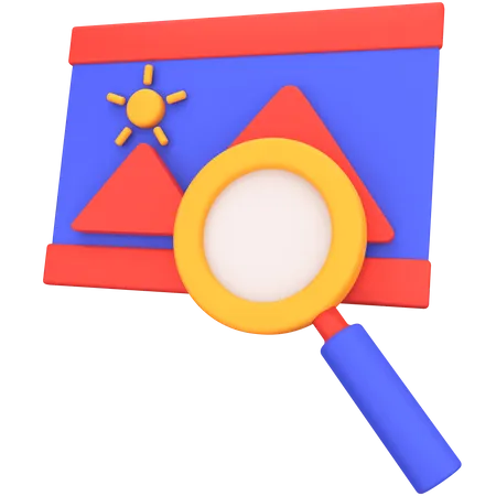 Image Search 3D Icon