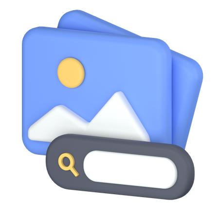 Image search  3D Icon