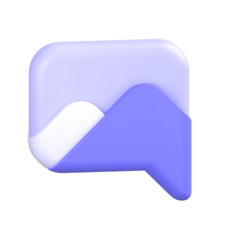 Image-sending-via-chat 3D Icon