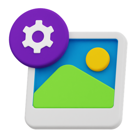 Image Setting  3D Icon