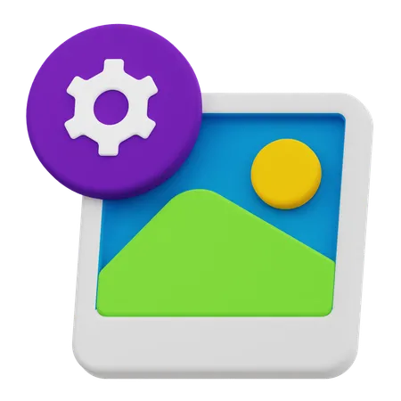 Image Setting  3D Icon