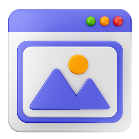 画像ウェブサイト  3D Icon