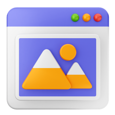 画像ウェブサイト  3D Icon