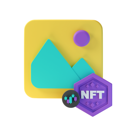 Imagem nft  3D Icon