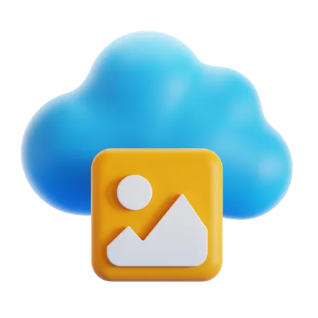 Imagem de nuvem  3D Icon