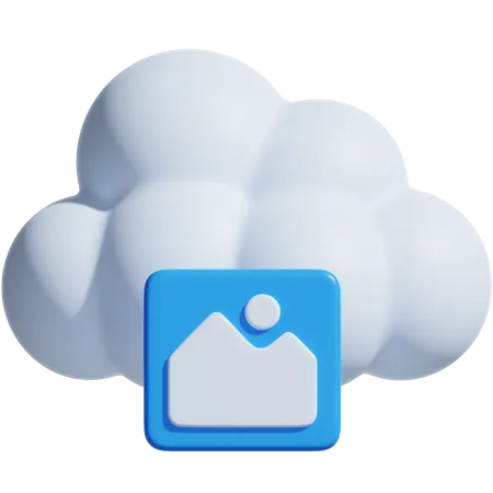 Imagem de nuvem  3D Icon
