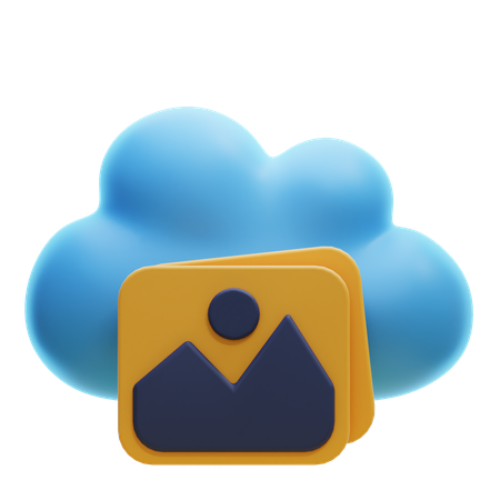 Imagen de la nube  3D Icon