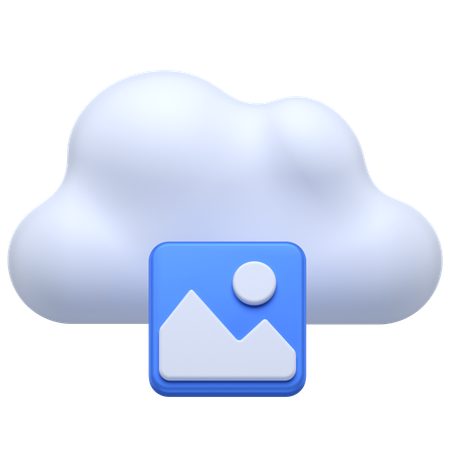 Imagen de la nube  3D Icon