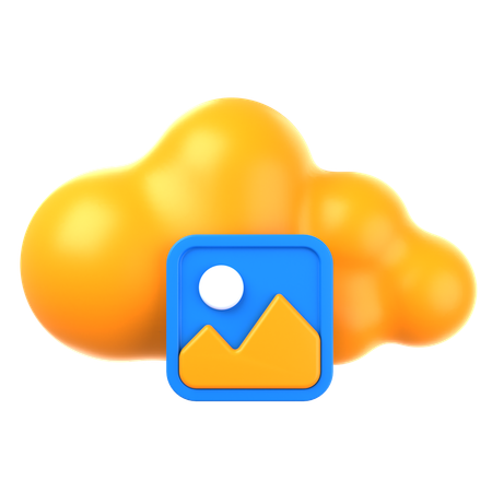 Imagen de la nube  3D Icon