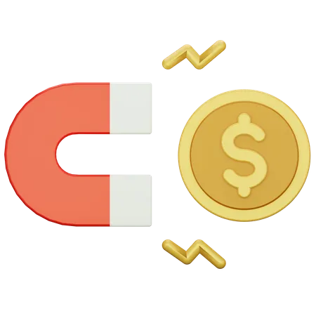 Imán de dinero  3D Icon