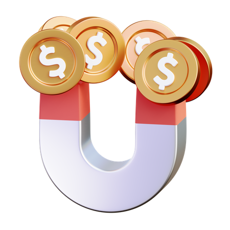 Imán de dinero  3D Icon