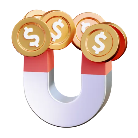 Imán de dinero  3D Icon