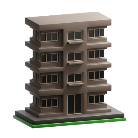 Immeuble  3D Icon