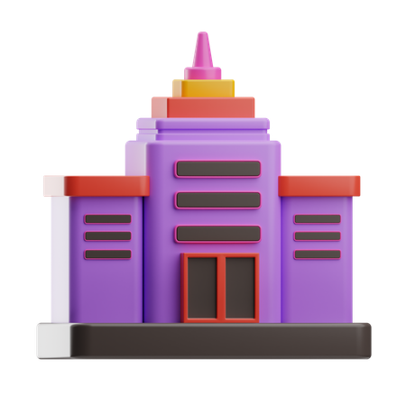Immeuble de bureaux  3D Icon