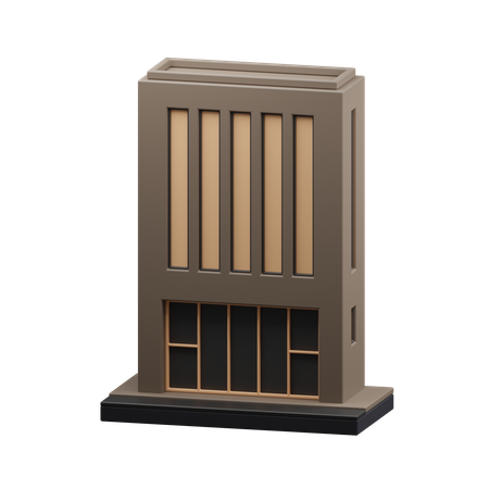 Immeuble de bureaux  3D Icon