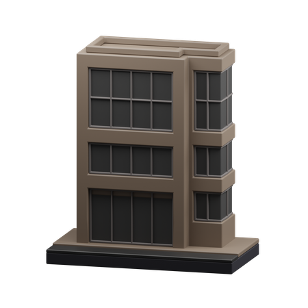 Immeuble de bureaux  3D Icon