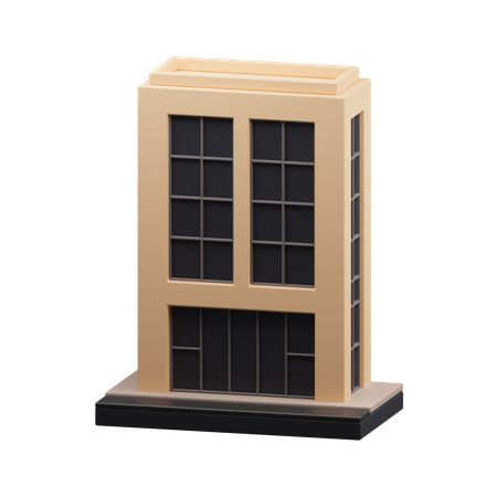 Immeuble de bureaux  3D Icon